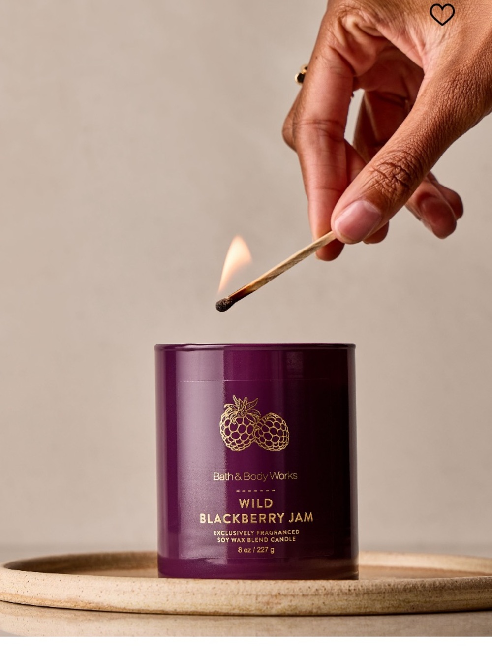 2/$20 “WILD BLACKBERRY JAM” Single Wick Candle by B&BW, 8 oz / 227 g, NWT - Picture 6 of 7
